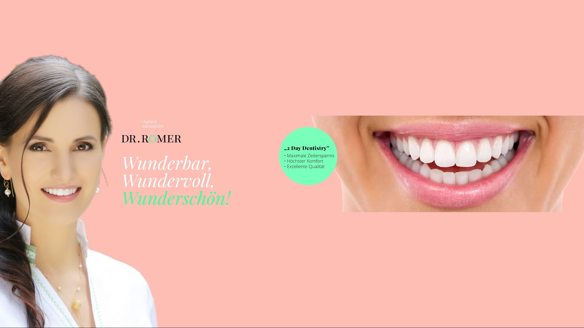 Hightech Zahnästhetik Dr. Römer YouTube banner