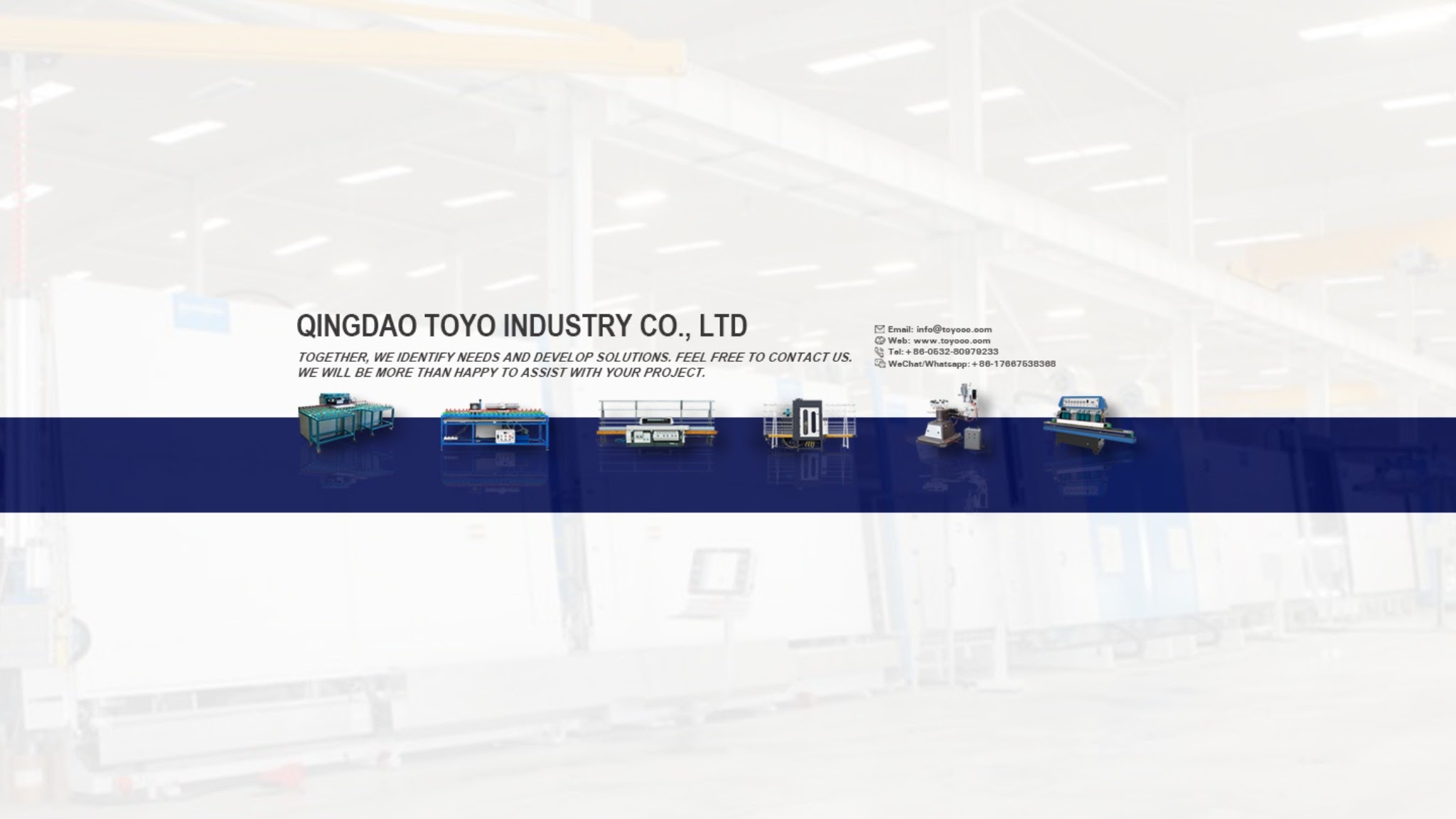 Qingdao Toyo Glass Machinery YouTube banner
