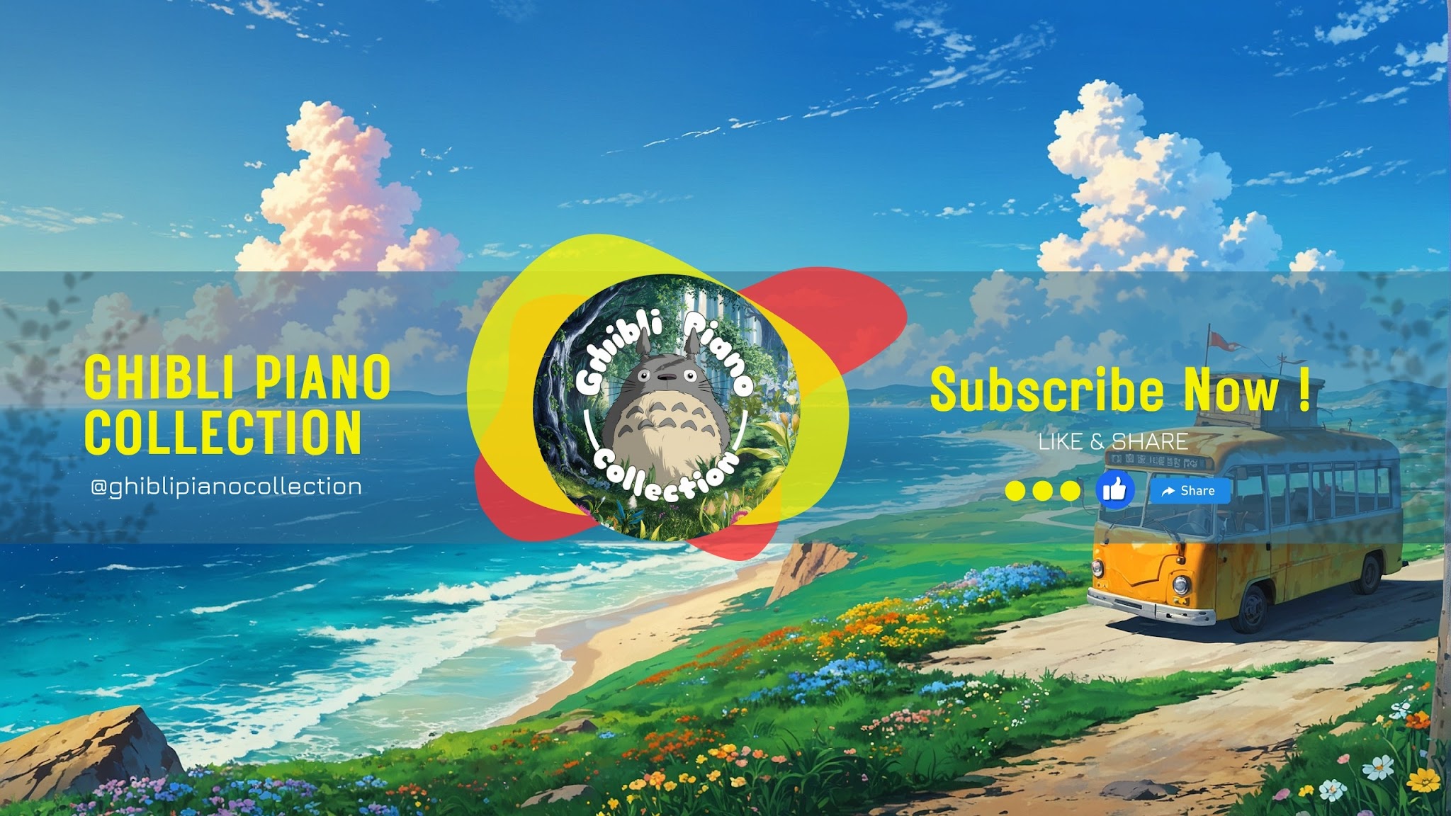 Ghibli Piano Collection YouTube banner