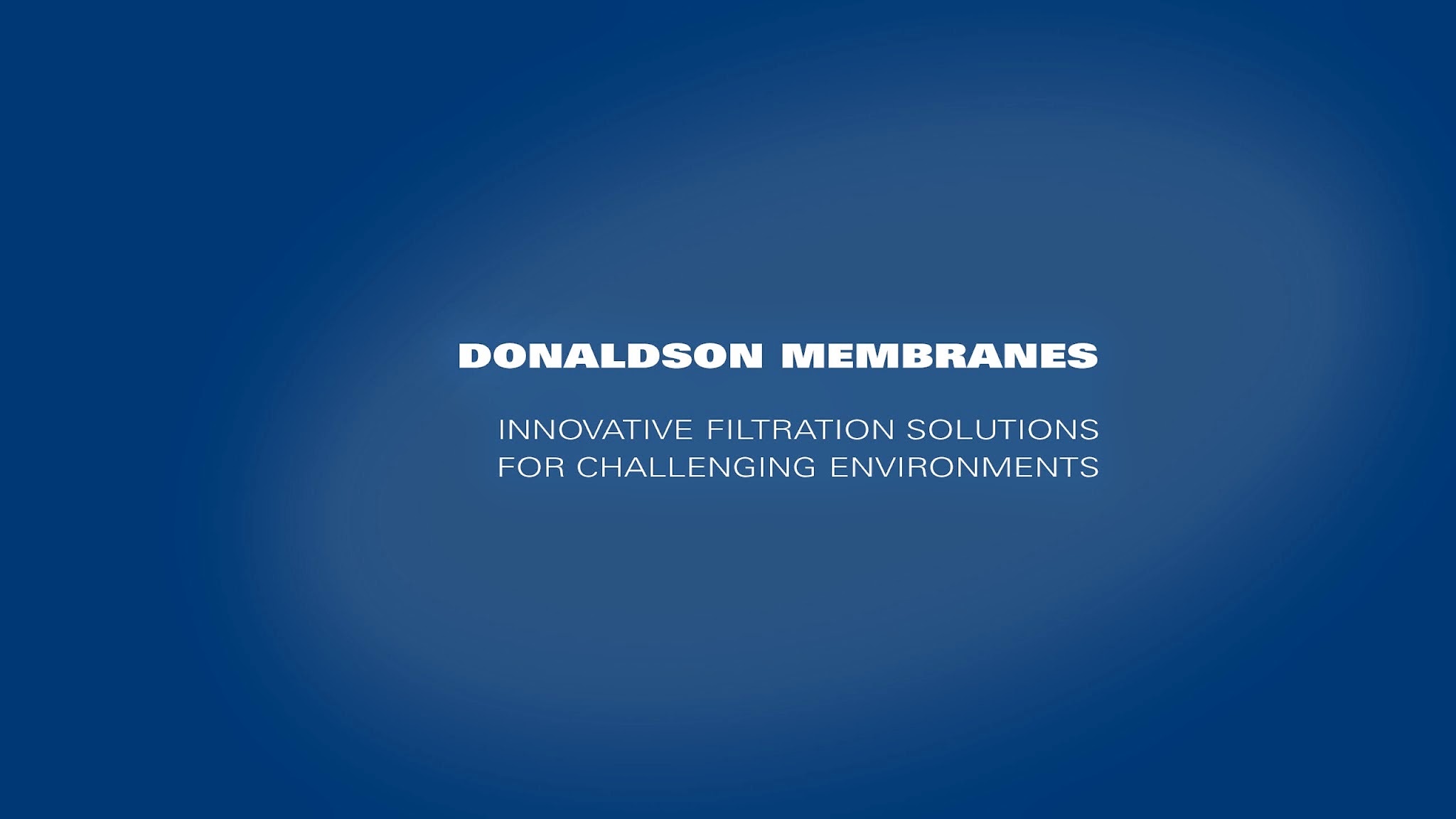 Donaldson Membranes YouTube banner