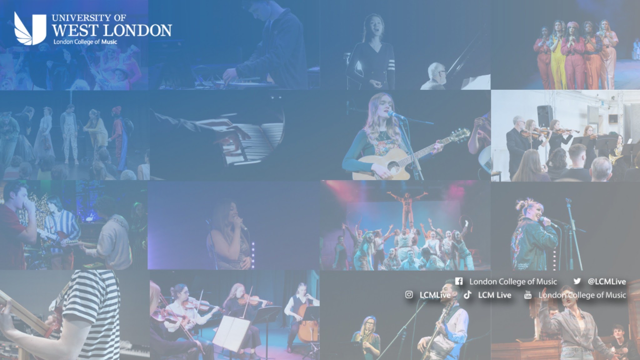 London College of Music YouTube banner