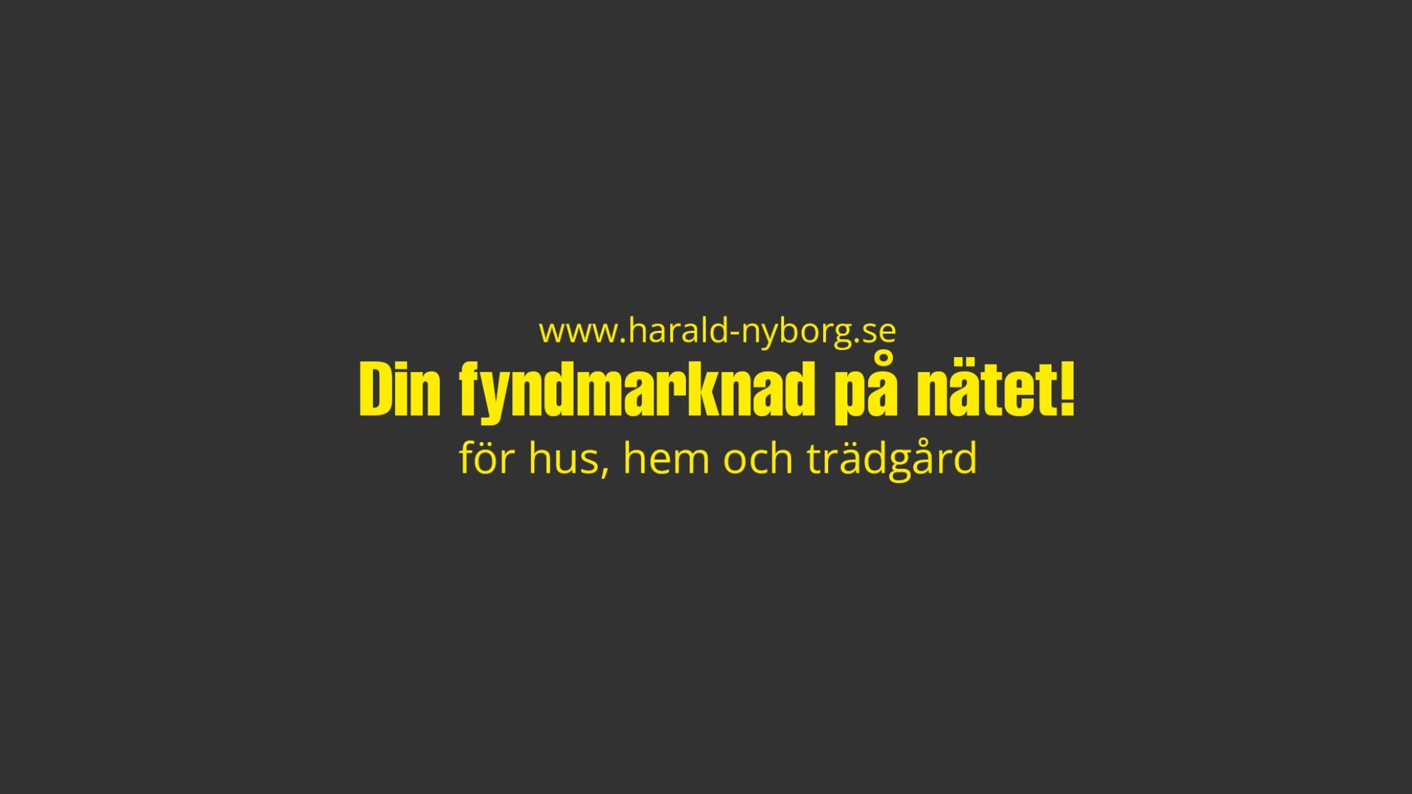 Harald Nyborg Sverige YouTube banner