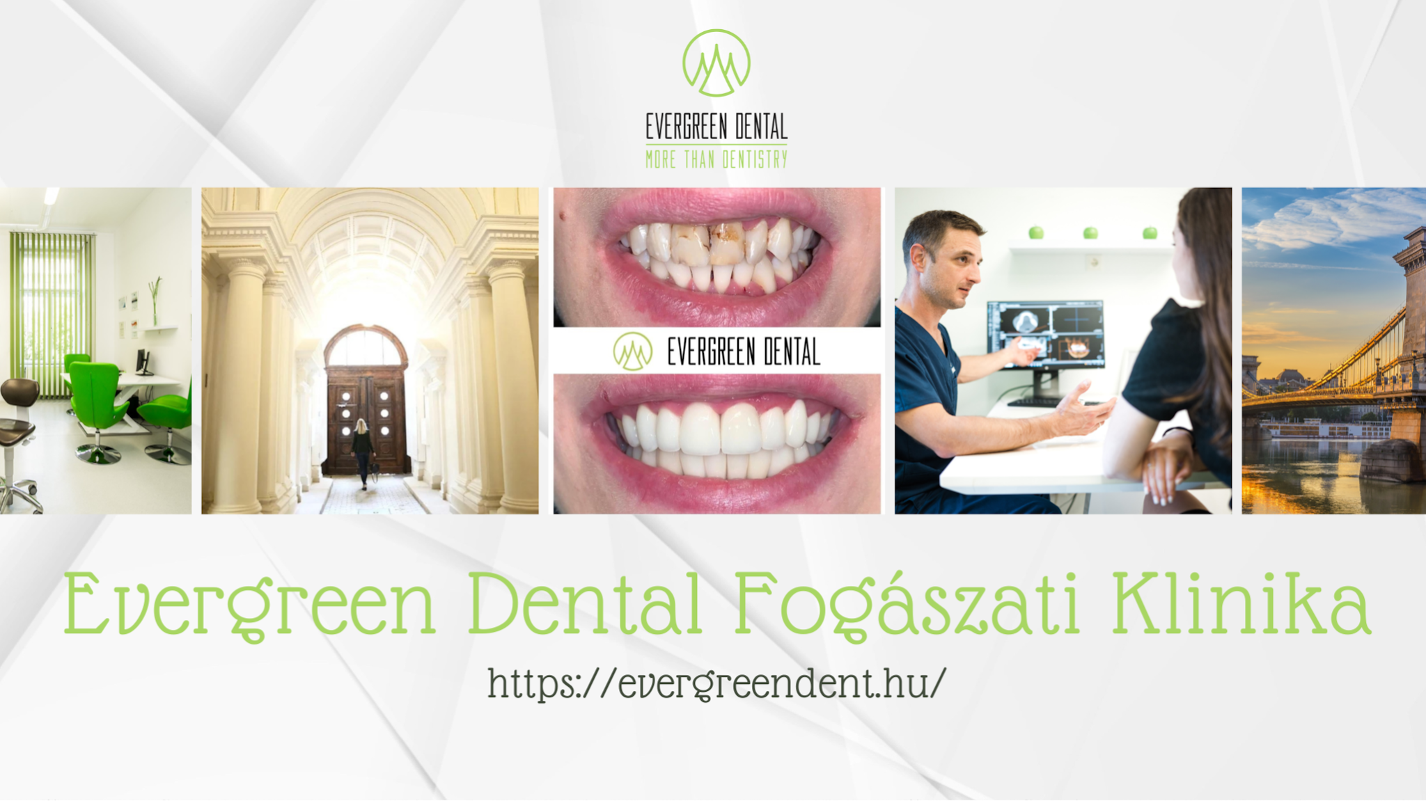 Evergreen Dental Budapest YouTube banner